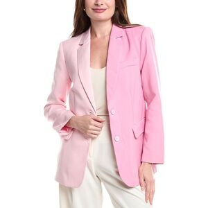 Endless Rose Womens Colorblock Blazer, Pink
